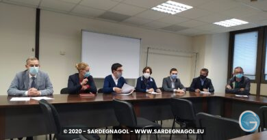 Conferenza stampa, opposizione, foto Sardegnagol, riproduzione riservata 2020