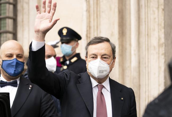 Mario Draghi, foto Governo.it licenza CC-BY-NC-SA 3.0 IT