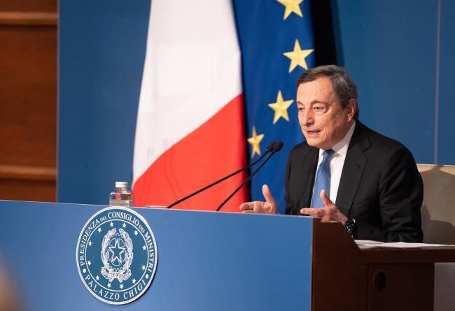 Mario Draghi, foto Governo.it licenza CC-BY-NC-SA