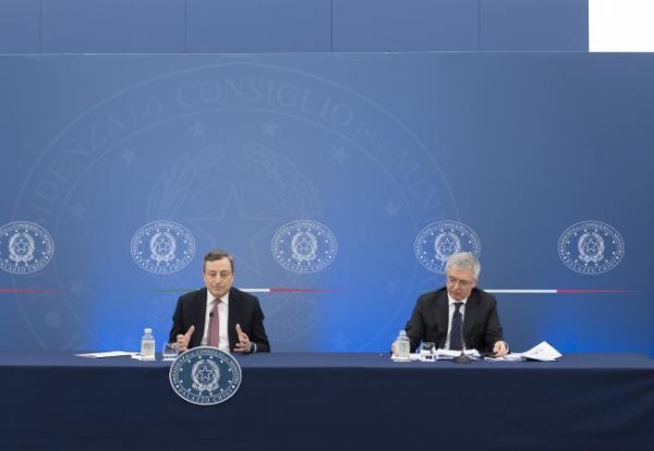 Mario Draghi, Daniele Franco, foto Governo.it licenza CC-BY-NC-SA
