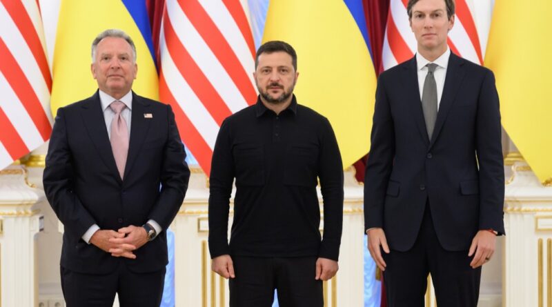 Steve-Witkoff-Volodymyr-Zelenskyy-Jared-Kushner, foto https://www.president.gov.ua/